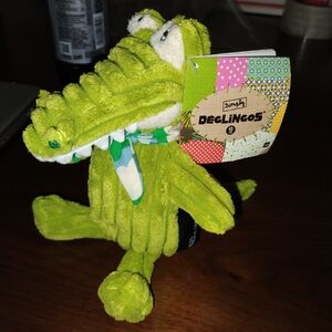 Deglingos Green Crocodile Plush Toy NWT
